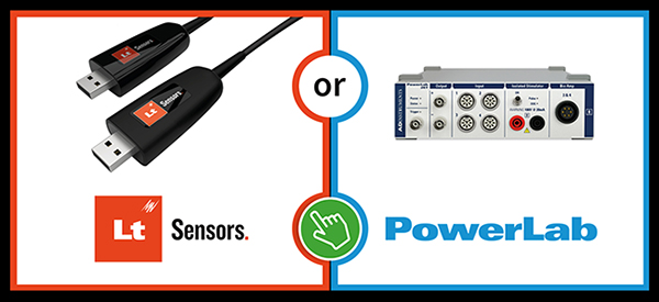 ADInstruments Lt sensors and PowerLab