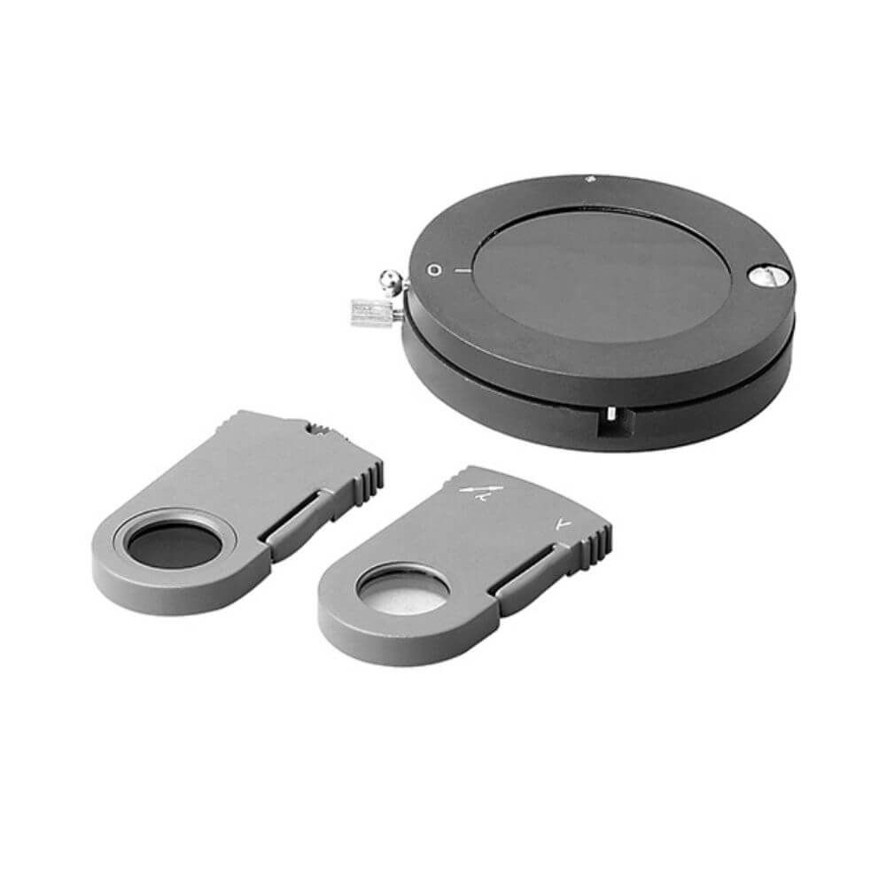 polariser, analyser, and rotating filter accessories for the BS-2080 microscope.