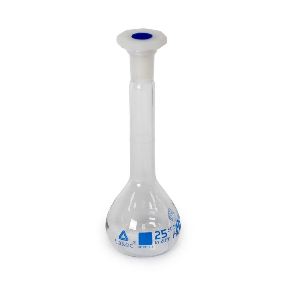 Volumetric Flask, Clear, Class-A with PE Stopper, 50ml