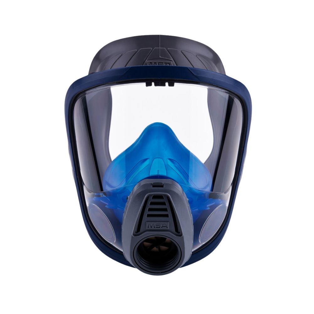 MSA Advantage® 3100 full-facepiece respirator, medium size, model 3121, with single thread EN 148-1 connection and Advantage harness.