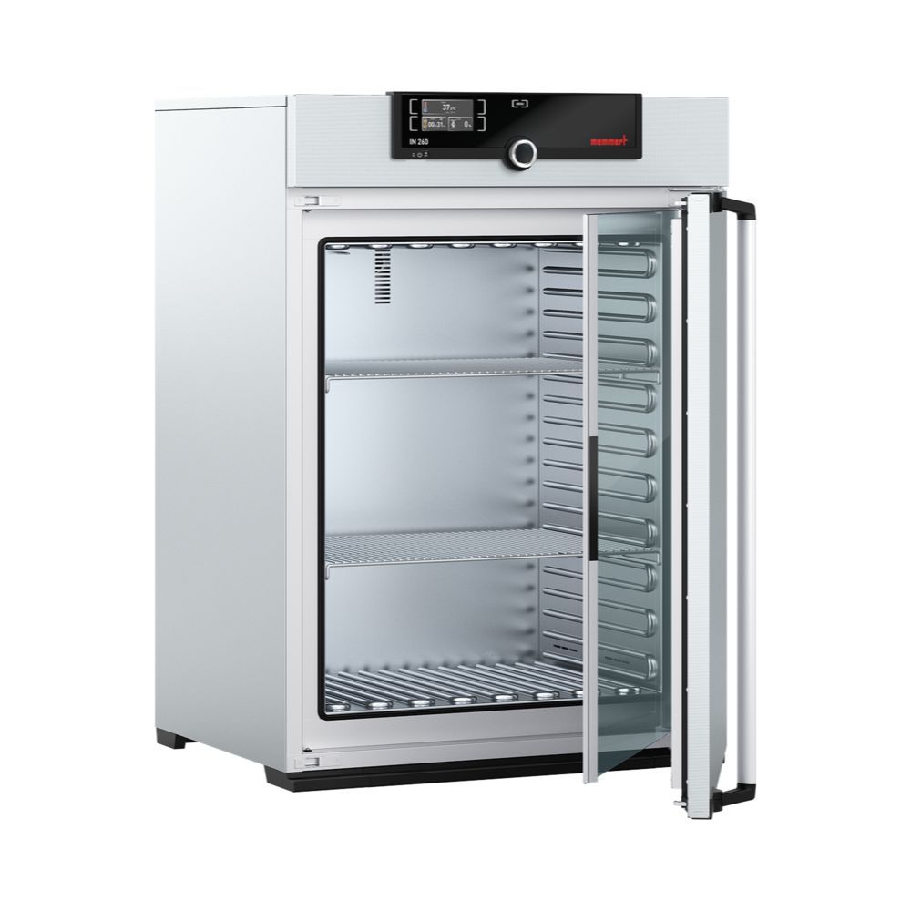 Open Memmert SingleDISPLAY Natural Convection Incubator with Entry Port F0, 256L | LASEC 