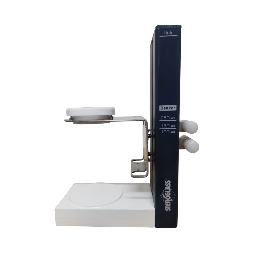Steroglass beaker holder and magnetic stirring station for Flash2 Automatic Titrator and AS Plus autosampler.