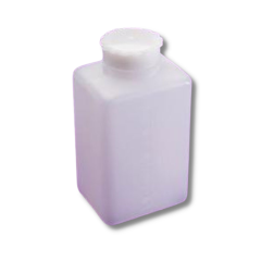 Square Bottle, High-Density Polyethylene, 250ml