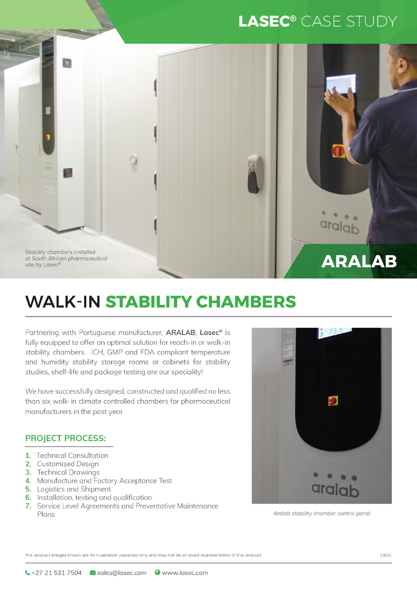 Lasec Case Study: Walk-In Stability Chambers