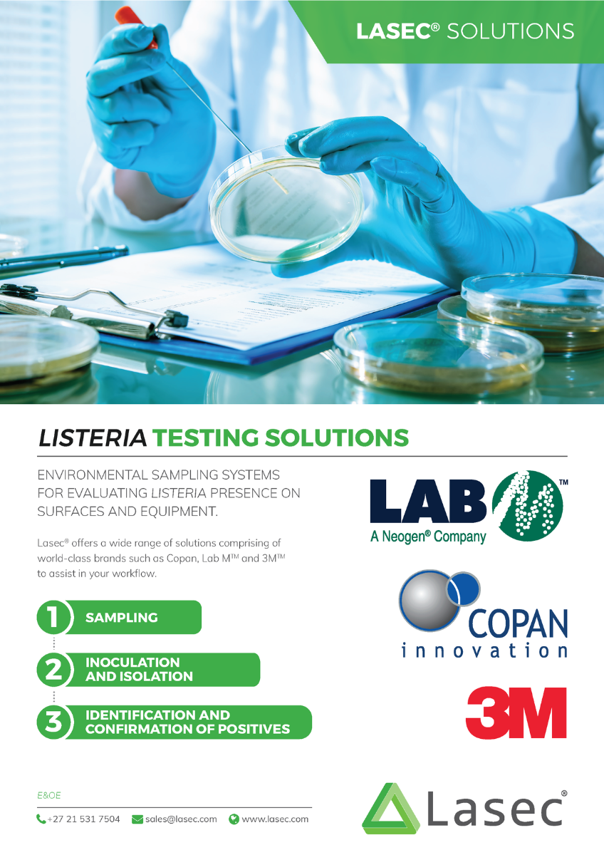 Listeria Testing Solutions from Lasec