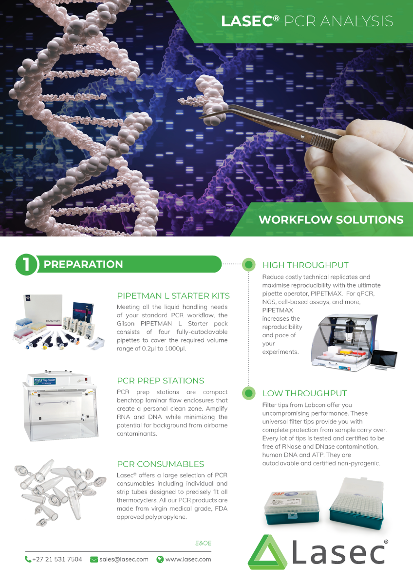 PCR Analysis Workflow Solutions from Lasec