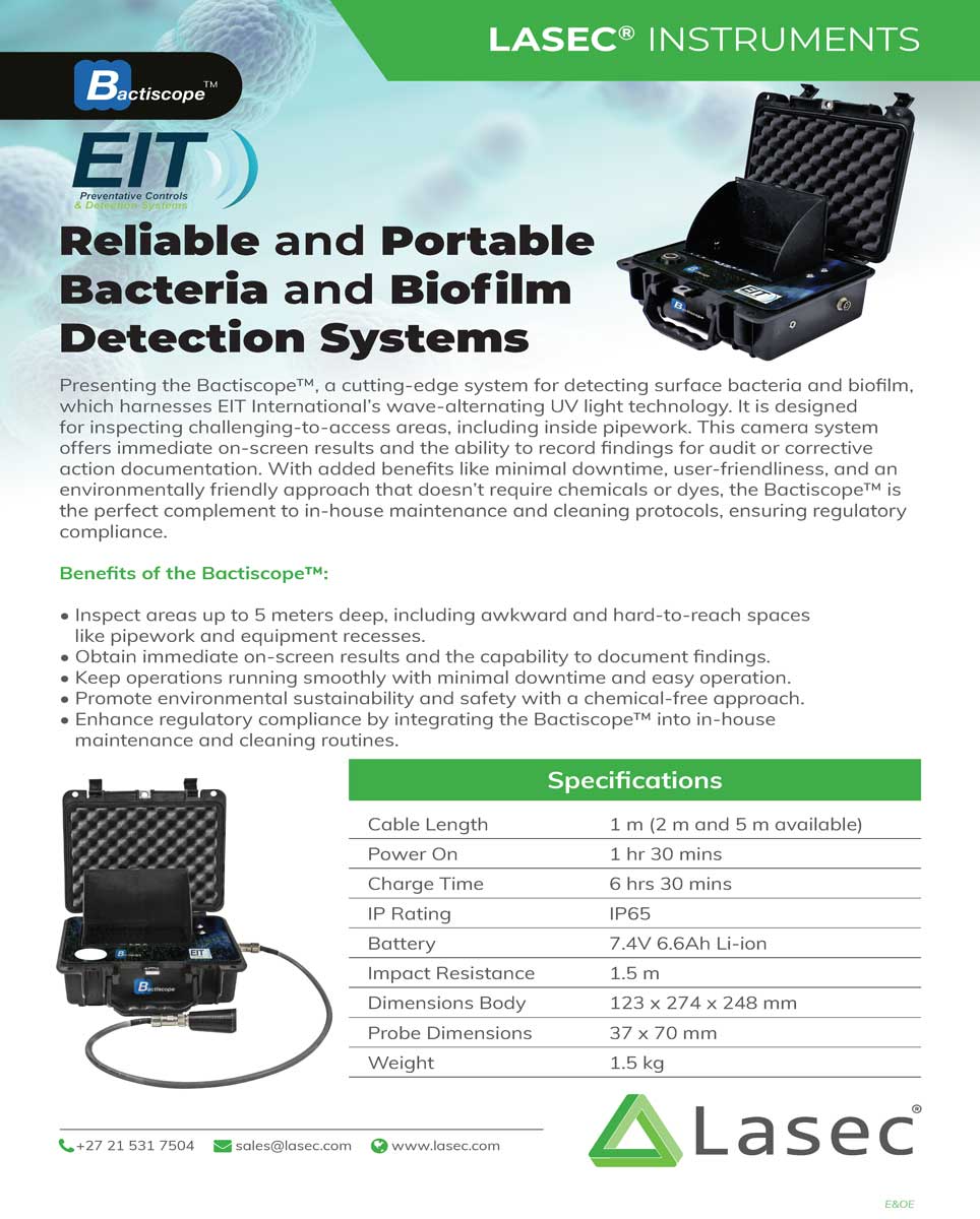 Bactiscope™ Reliable and Portable Bacteria and Biofilm Detection Systems